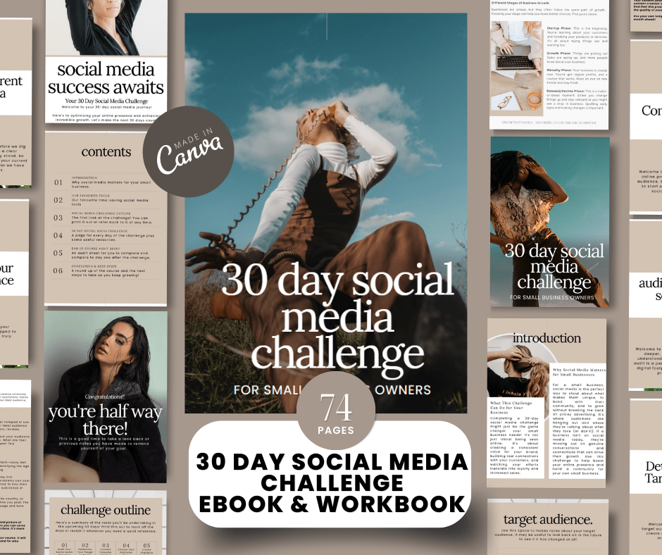 30 Day Social Media Challenge Guide & Workbook