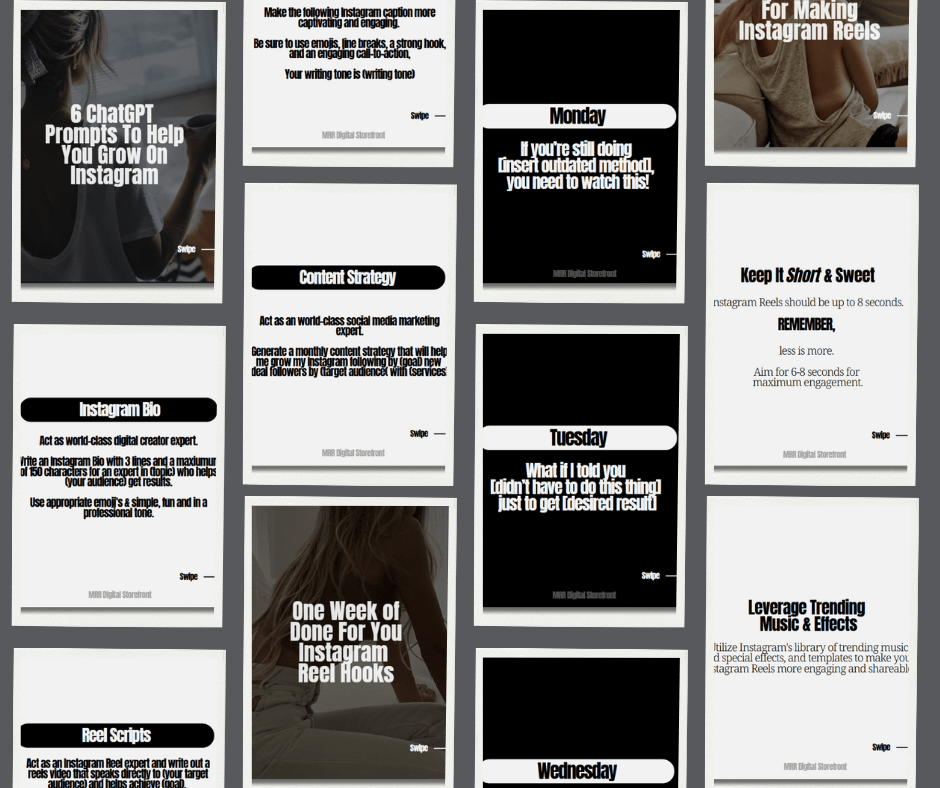 30 Days of Digital Marketing Carousels Bundle - MRR Digital Storefront