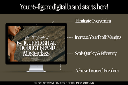 Building a 6 - Figure Digital Product Brand Masterclass - MRR Digital Storefront