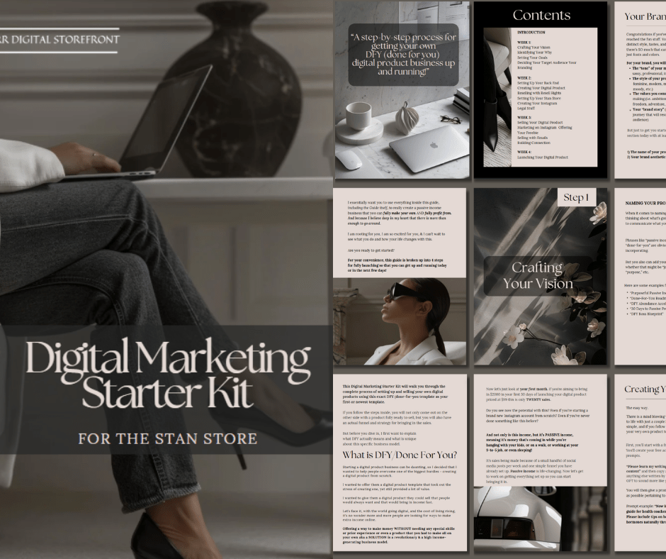 Digital Marketing Starter Kit for Stan Stores - MRR Digital Storefront