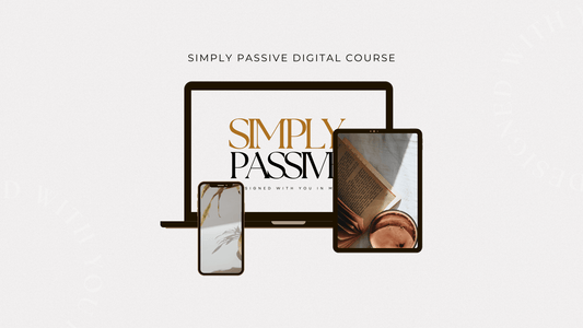 SIMPLY PASSIVE Course - MRR Digital Storefront