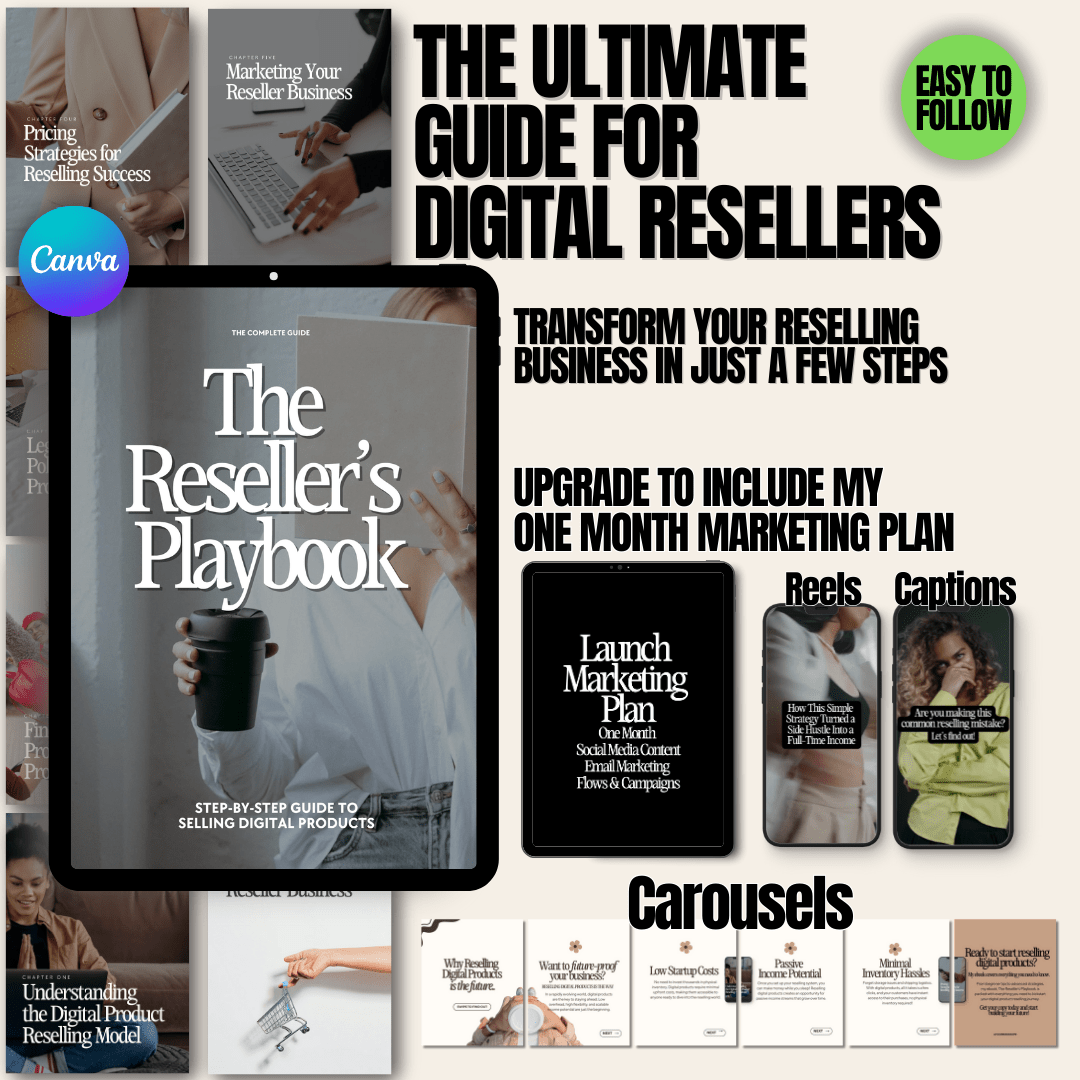 The Reseller's Playbook: Master Digital Reselling for Passive Income - MRR Digital Storefront